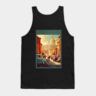 Vintage Travel Poster of the Italy Tank Top